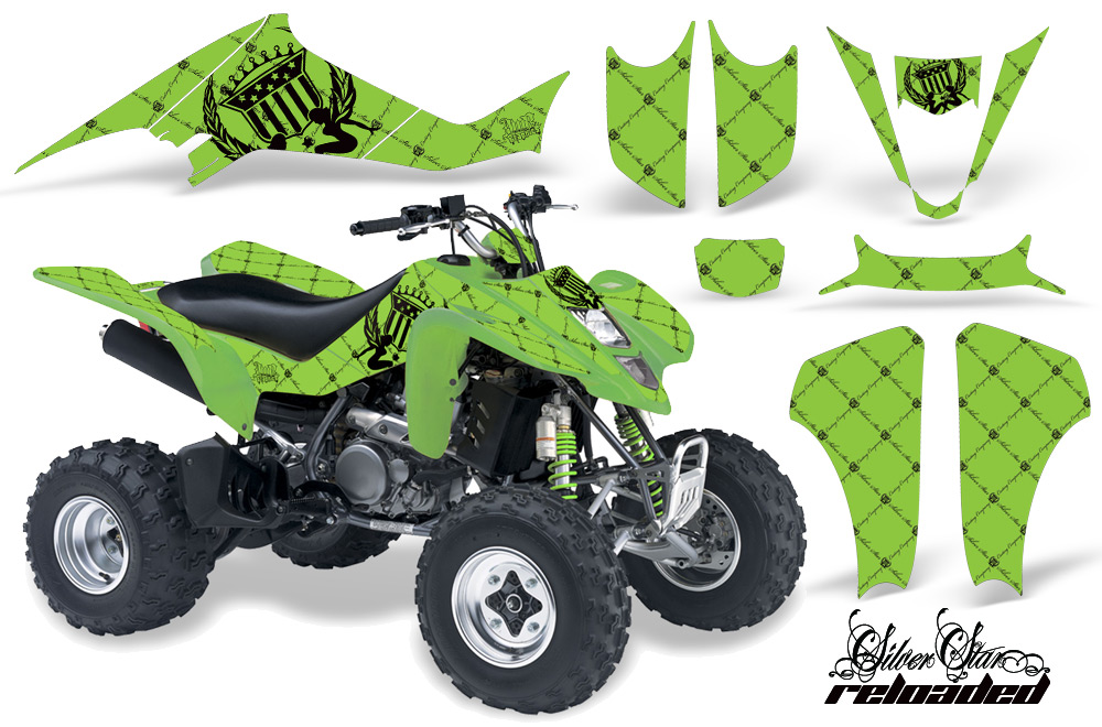 Suzuki LTZ 400 03-08 Graphics Reloaded BlackGreenBG